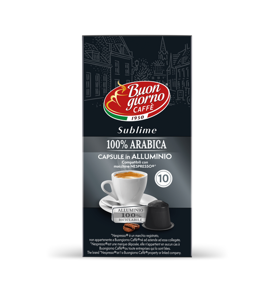 Capsule compatibili Nespresso® 100% Arabica 10pz. - 100% Riciclabile