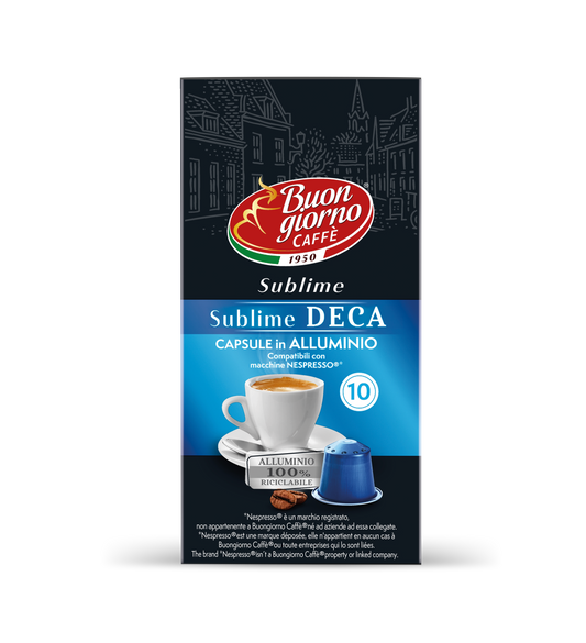 Capsule compatibili Nespresso® Sublime Deca 10pz. - 100% Riciclabile