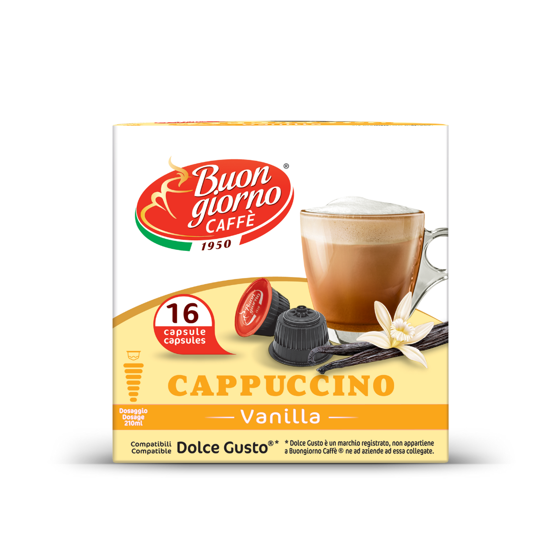 Capsule compatibili Dolce Gusto® Cappuccino alla Vaniglia 16pz.