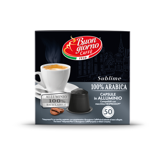 Capsule compatibili Nespresso® 100% Arabica 50pz. - 100% Riciclabile