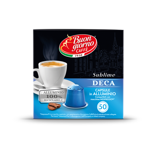 Capsule compatibili Nespresso® Sublime Deca 50pz. - 100% Riciclabile