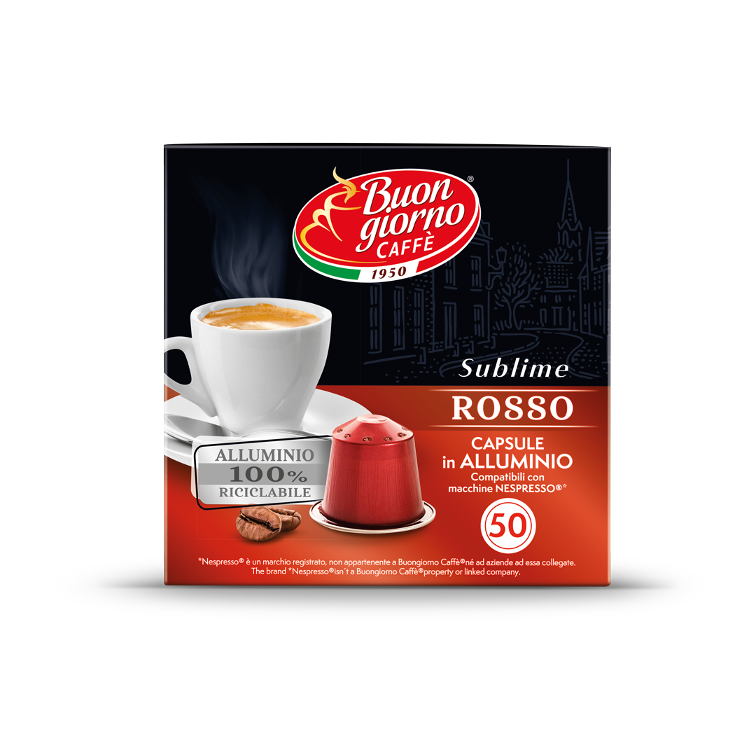 Capsule compatibili Nespresso® Sublime Rosso 50pz. - 100% Riciclabile