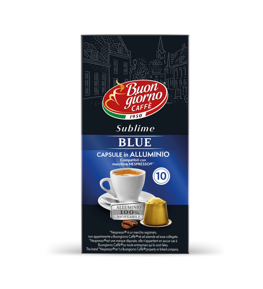 Capsule compatibili Nespresso® Sublime Blu 10pz. - 100% Riciclabile