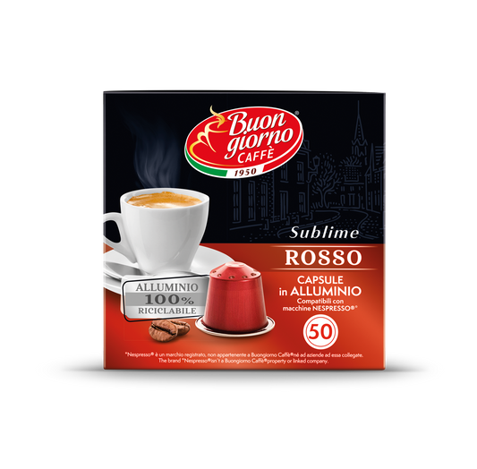 Capsule compatibili Nespresso® Sublime Rosso 50pz. - 100% Riciclabile